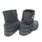 Harley Davidson Black Leather Harness Ankle Zip Boots Men's Size 11 M image number 4