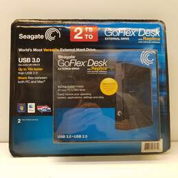Seagate GoFlex Desk Externa Drive With Replica Auto Backup Software 2TB