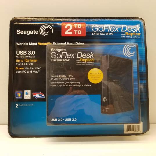 Seagate GoFlex Desk Externa Drive With Replica Auto Backup Software 2TB image number 1