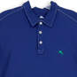 Mens Blue Short Sleeve Spread Collar Collegiate Emfielder Polo Shirt Sz XL image number 3