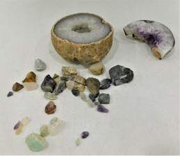 Assorted Stones Rocks Crystal Agate Geode