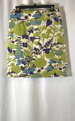 Burberry London Floral Skirt - Size 6 alternative image