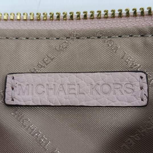 Michael Kors Brown MK Monogram Pattern Wristlet image number 5