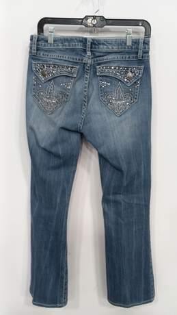 Wrangler Rock 47 Women's Faded Blue Jeans Low Rise Jeans Size 7/8x34 alternative image