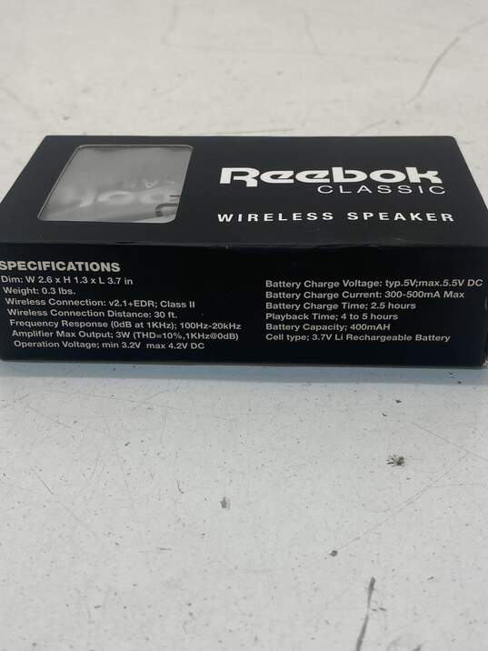 REEBOK Wireless Speaker 2018 Promotional Compact Portable Origaudio Boxanne NRFB image number 5