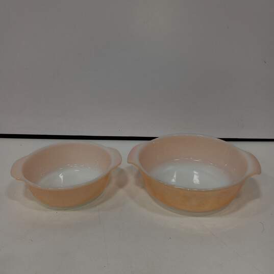 Fire-King Mixing Bowls Assorted 2pc Bundle image number 1