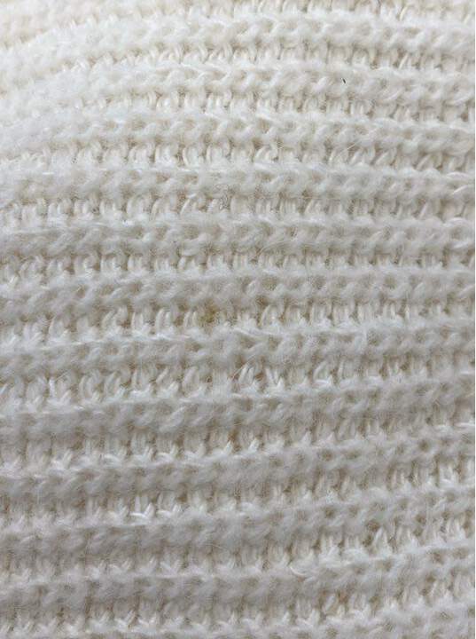Joseph Magnin Womens Ivory Knitted Scoop Neck Sleeveless Mini Dress Size Medium image number 3