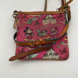 Dooney & Bourke Womens Multicolor Mickey Mouse Themed Zipper Crossbody Bag Purse alternative image