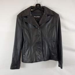 Wilsons Women's Black Leather Jacket SZ XL