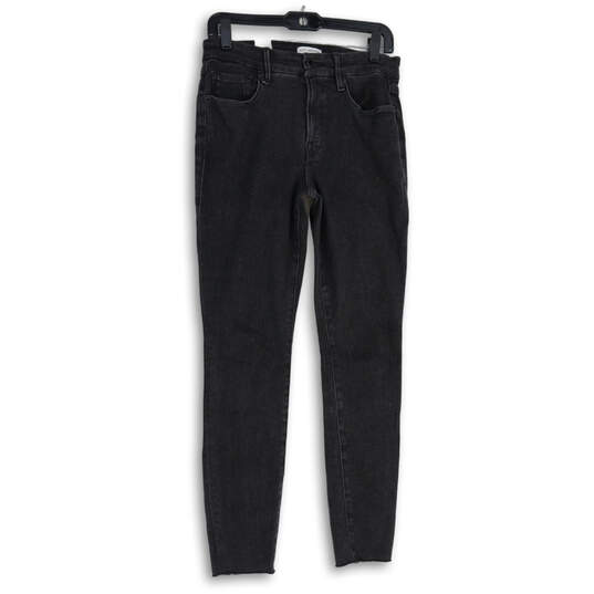 Womens Black Denim Medium Wash 5-Pocket Design Skinny Leg Jeans Size 8/29 image number 1
