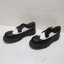 Dr. Martins Bex Smooth Black and White Leather Brogue Shoes Women's Size 11 alternative image