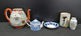 Bundle of 5 Assorted Ceramic Tea Set Pieces