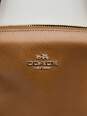 Authentic Womens Christie Brown Leather Inner Dividers Carryall Satchel Bag image number 4