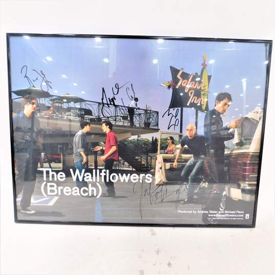 The Wallflowers 5x SIGNED Breach Album Band Poster Jakob Dylan Irons Jaffee image number 1