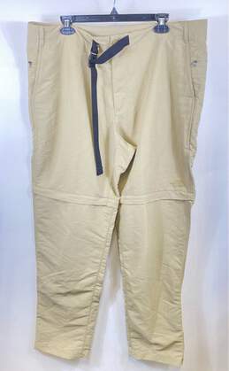 The North Face Mens Beige Horizon Straight Leg Convertible Hiking Pants Size 40