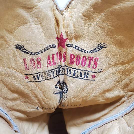 Los Altos Leather Western Boots Men’s Size 9 Cowboy image number 7