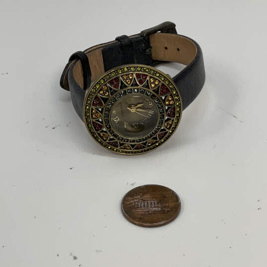 Designer Heidi Daus Multicolor Crystal Stone Round Dial Analog Wristwatch image number 2