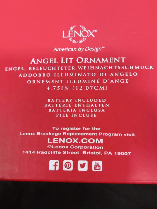Lenox Color Changing Angel Lit Christmas Holiday Ornament image number 8
