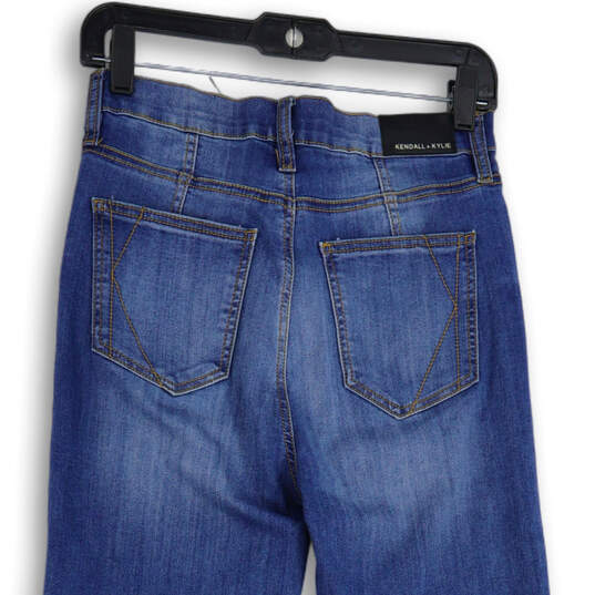 NWT Womens Blue Denim Medium Wash 5 Pocket Design Skinny Jeans Size 9/29 image number 4