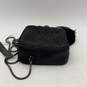 NWT Via Spiga Womens Black Bedazzled Zipper Inner Pocket Crossbody Bag Purse image number 2