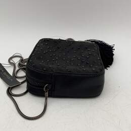 NWT Via Spiga Womens Black Bedazzled Zipper Inner Pocket Crossbody Bag Purse alternative image