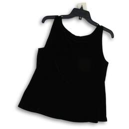 NWT Womens Black Sleeveless Round Neck Stretch Pullover Tank Top Size Medium alternative image