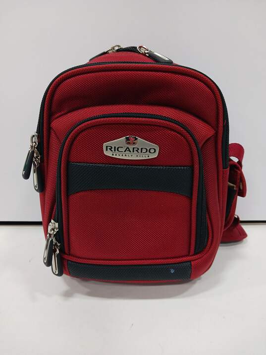 Ricardo Beverly Hills Red Backpack Bag image number 1