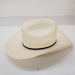 Justin Men's Ivory White Straw Cowboy Western Hat Size 7-1/4 alternative image