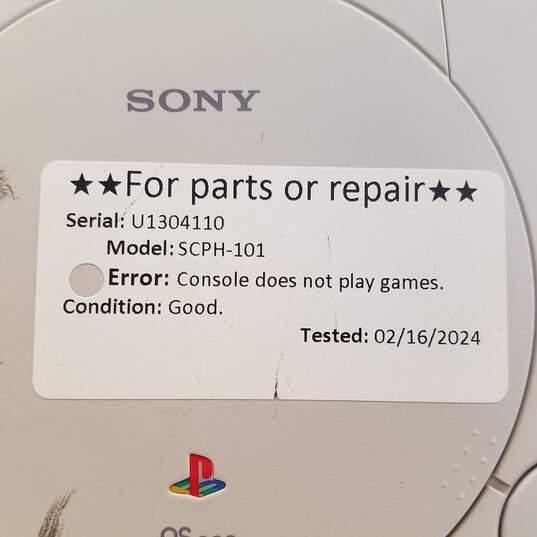 Sony Playstation (PSone) SCPH-101 console - gray >>FOR PARTS OR REPAIR<< image number 7