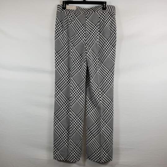 Chico's Women Black & White Houndstooth Trouser Sz 8 NWT image number 2