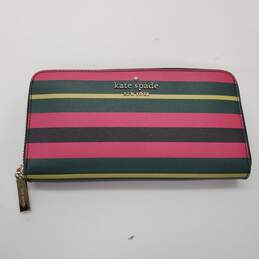 Kate Spade Staci Large Continental Striped Leather Wallet alternative image