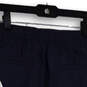NWT Womens Blue Slash Pockets Voyager Linen Bermuda Shorts Size 0 image number 3