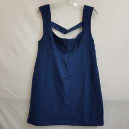 Anthropologie Maeve blue sleeveless tent tunic mini dress size 12