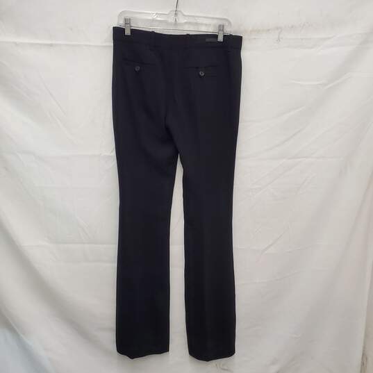 Authenticated Prada WM's Black Flare Dress Pants Size 42 x 34 image number 2