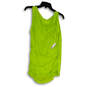 NWT Womens Green Cowl Neck Side Ruched Sleeveless Sheath Dress Size Medium image number 1