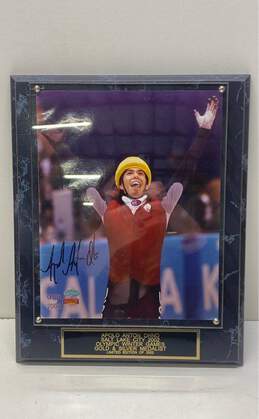 Gold Medal Olympian Apolo Anton Ono Signed 8x10 Photo Plaque with COA