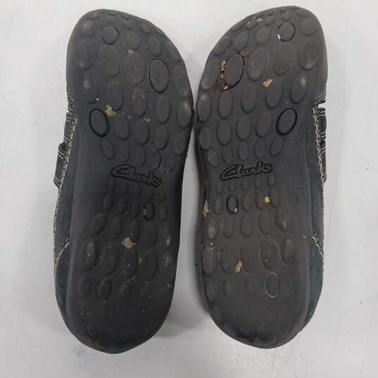 Womens Haley Stork 26064917 Black Leather Slip On Comfort Flat Shoes Size 7 image number 5