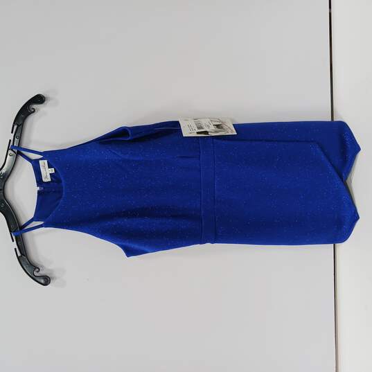 Women's Blue Mini Dress Sz S NWT image number 1
