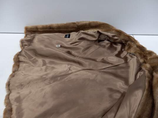 Style VI Women's Brown Faux Fur Coat image number 1
