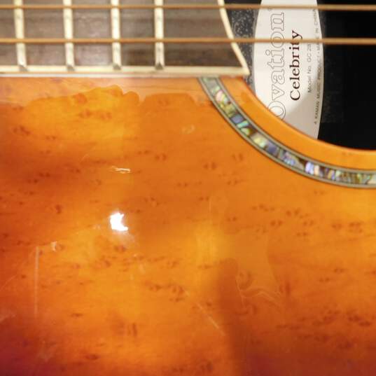 Ovation Brand Celebrity GC28 Model Round-Back Acoustic Electric Guitar image number 7
