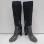 Michael Kors Women's SG17F Black Suede/Leather Boots Size 9M image number 2
