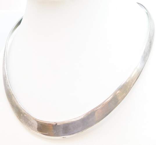 Vintage Sterling Silver Taxco Collar Necklace 34.7g image number 3