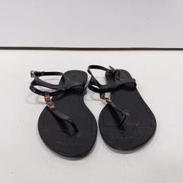 Coach Women's A6307 Black Piccadilly Jelly Thong Sandals Size 10B