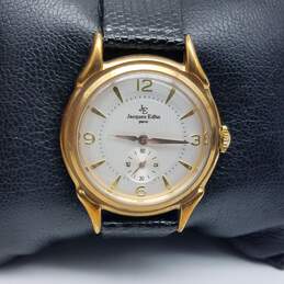 Jacques Edho 18k Gold Plated 80902 33mm Unisex Round Case Watch 28g