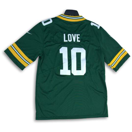 Nike Mens Green Gold Green Bay Packers Jordan Love #10 NFL Players Jersey Size S image number 2