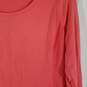 Womens Long Sleeve Round Neck Regular Fit Pullover T-Shirt Size Medium image number 3