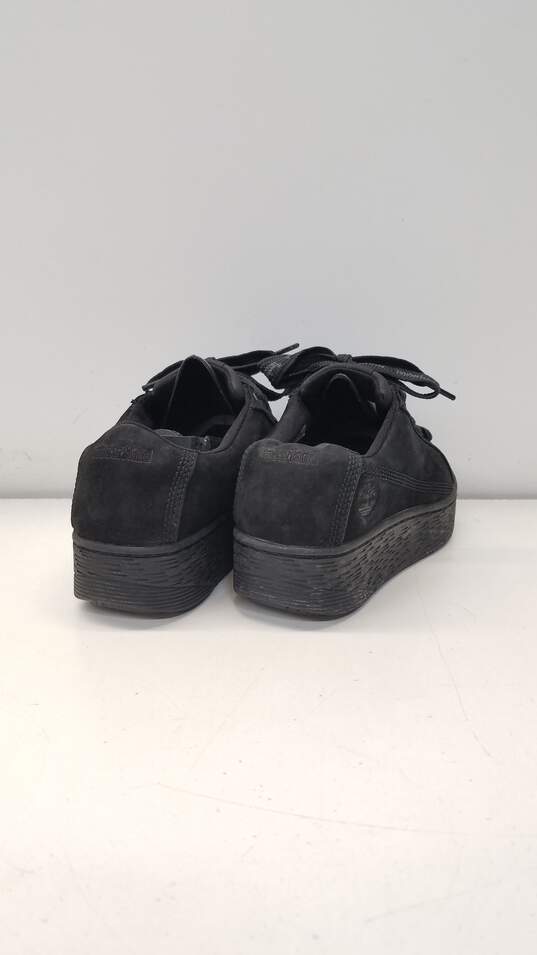 Timberland Black Leather Platform Lace Up Shoes 8 M image number 4