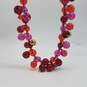 Kate Gold Tone Multi Color Bead Necklace 83.5g image number 1