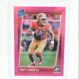 2021 Trey Lance Donruss Optic Rated Rookie Pink Prizm SF 49ers