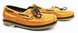 Timberland Brown Leather Two Eye Lace Up Mens SZ 9